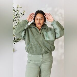 Heimish Zip Up Collared Neck Jacket